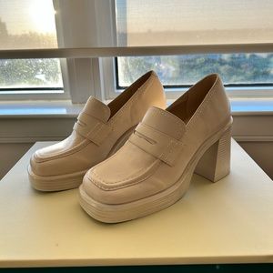 steve madden heeled chunky loafers